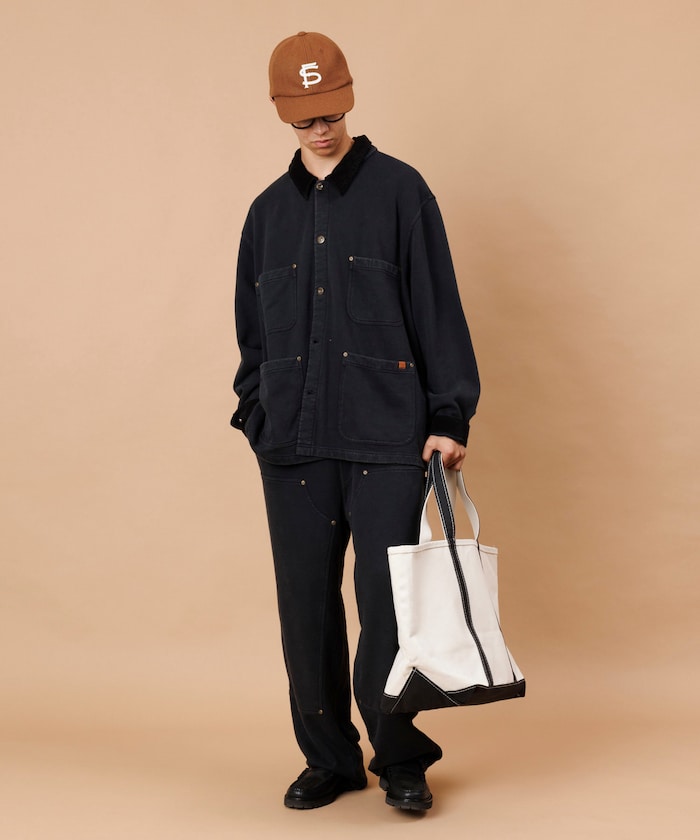 UNIVERSAL OVERALL powder-finished double-knee Pants 復古工裝畫家長褲