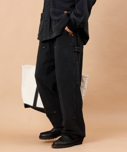 UNIVERSAL OVERALL powder-finished double-knee Pants 復古工裝畫家長褲