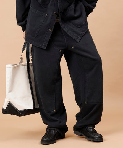 UNIVERSAL OVERALL powder-finished double-knee Pants 復古工裝畫家長褲