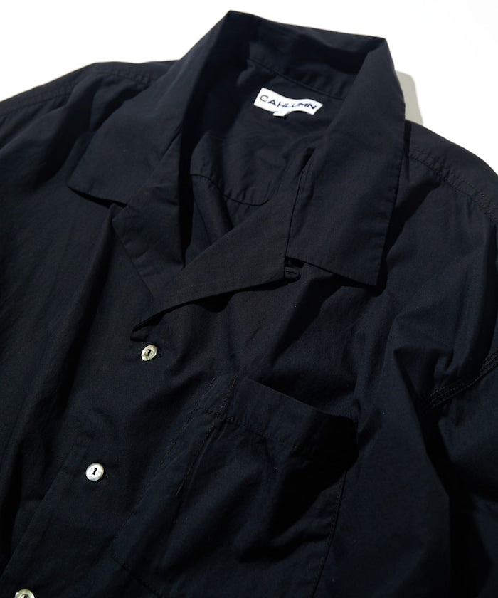 CAHLUMN Magazine Pocket Broadcloth Open Collar Shirt 長袖口袋襯衫