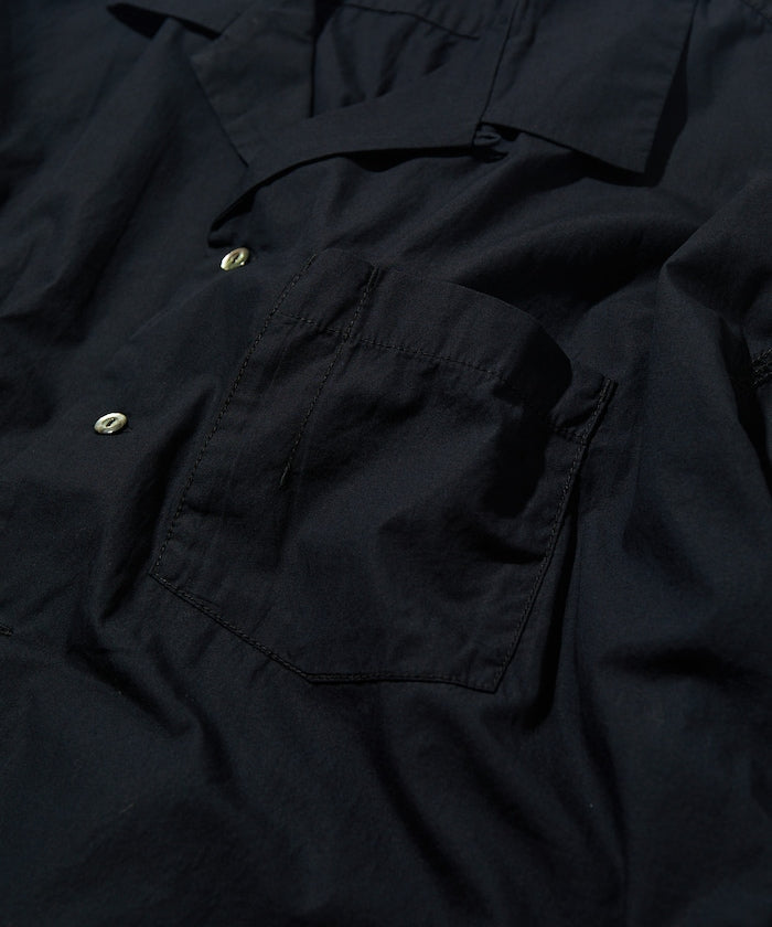 CAHLUMN Magazine Pocket Broadcloth Open Collar Shirt 長袖口袋襯衫
