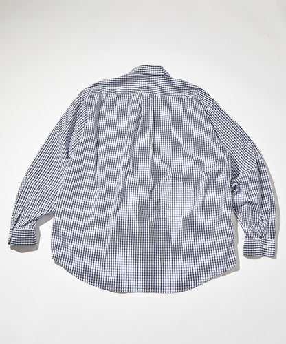 CAHLUMN Magazine Pocket Broad Shirt 寬版長袖格子口袋襯衫