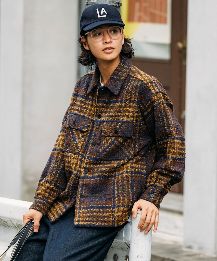 FREAK'S STORE CPO Check Shirt Jacket 毛呢格紋襯衫夾克
