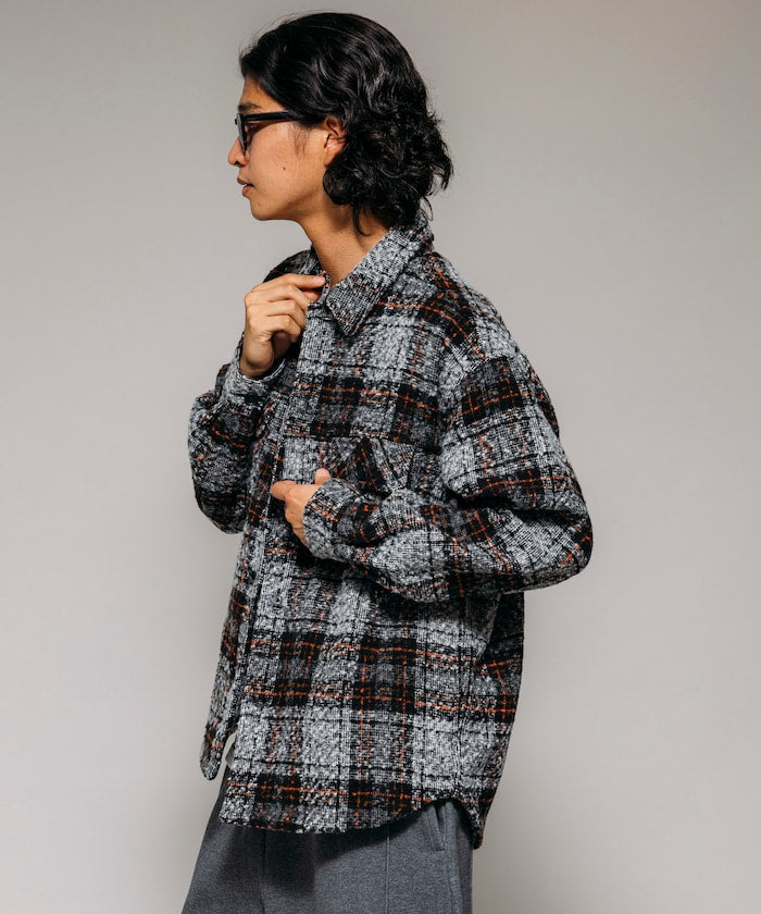 FREAK'S STORE CPO Check Shirt Jacket 毛呢格紋襯衫夾克