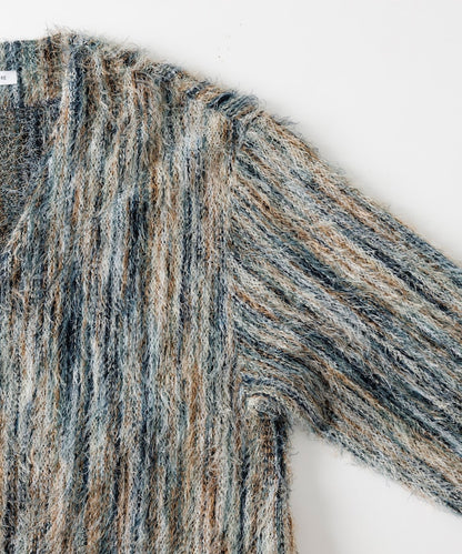 FREAK'S STORE Relaxed Fit Knit Multi-Striped Cardigan 寬鬆針織條紋開襟衫