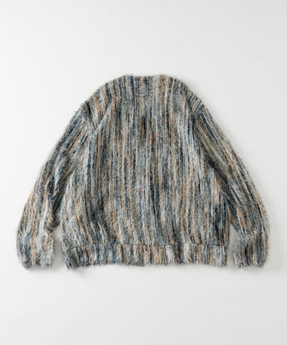 FREAK'S STORE Relaxed Fit Knit Multi-Striped Cardigan 寬鬆針織條紋開襟衫