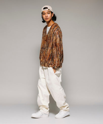 FREAK'S STORE Relaxed Fit Knit Multi-Striped Cardigan 寬鬆針織條紋開襟衫