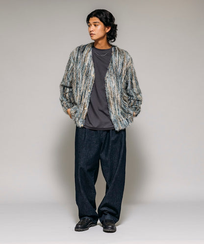 FREAK'S STORE Relaxed Fit Knit Multi-Striped Cardigan 寬鬆針織條紋開襟衫