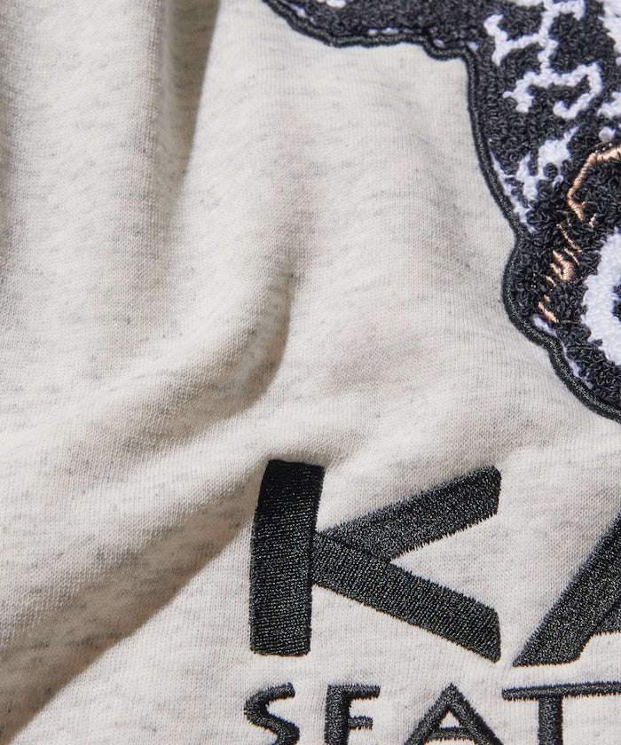 KAVU × FREAK'S STORE 聯名限定款 牛臉刺繡圓領大學T