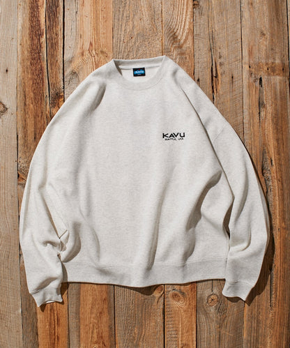 KAVU × FREAK'S STORE 聯名限定款 牛臉刺繡圓領大學T