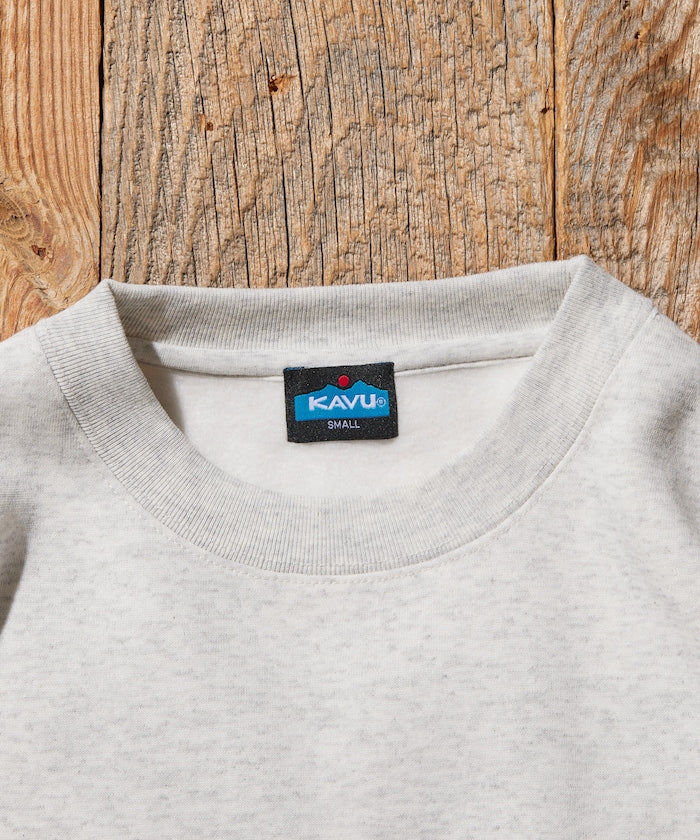 KAVU × FREAK'S STORE 聯名限定款 牛臉刺繡圓領大學T