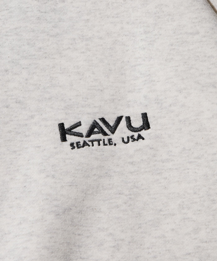 KAVU × FREAK'S STORE 聯名限定款 豬臉刺繡圓領大學T