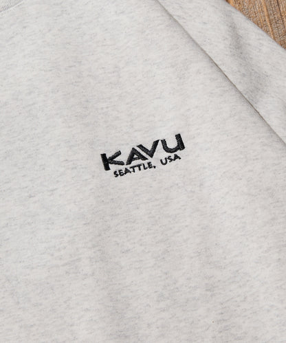 KAVU × FREAK'S STORE 聯名限定款 熊臉刺繡圓領大學T