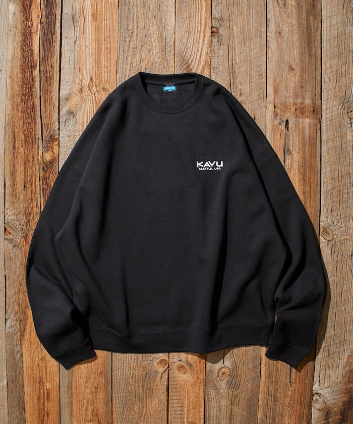 KAVU × FREAK'S STORE 聯名限定款 熊臉刺繡圓領大學T