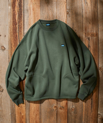 KAVU × FREAK'S STORE 聯名限定款 寬版抽繩圓領大學T