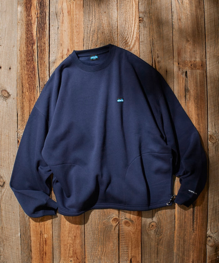 KAVU × FREAK'S STORE 聯名限定款 寬版抽繩圓領大學T