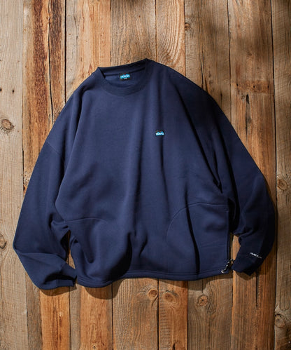 KAVU × FREAK'S STORE 聯名限定款 寬版抽繩圓領大學T