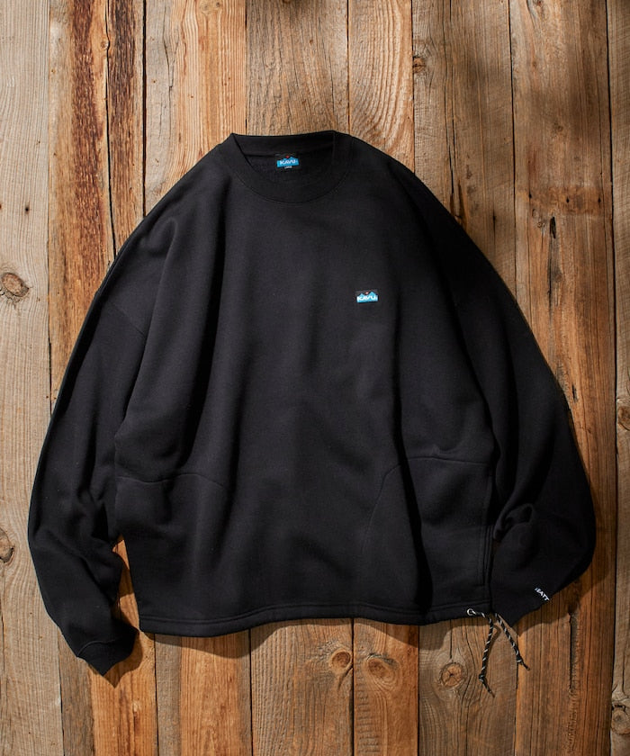 KAVU × FREAK'S STORE 聯名限定款 寬版抽繩圓領大學T
