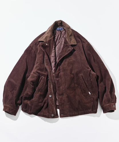 NAUTICA 復古短版燈芯絨鋪棉夾克