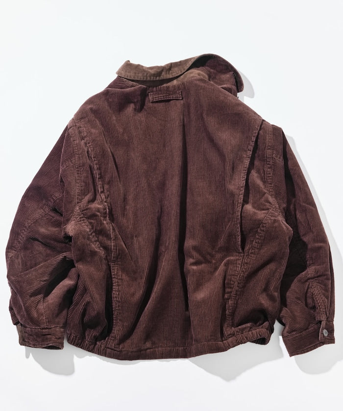 NAUTICA 復古短版燈芯絨鋪棉夾克