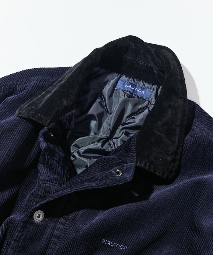 NAUTICA 復古短版燈芯絨鋪棉夾克