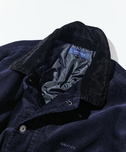 NAUTICA 復古短版燈芯絨鋪棉夾克