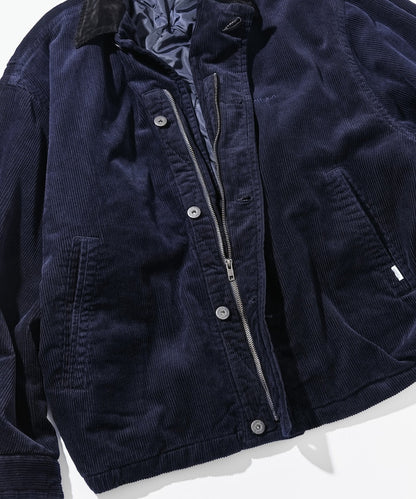 NAUTICA 復古短版燈芯絨鋪棉夾克