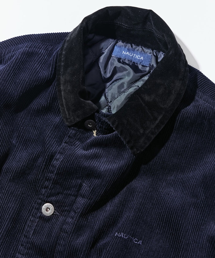 NAUTICA 復古短版燈芯絨鋪棉夾克