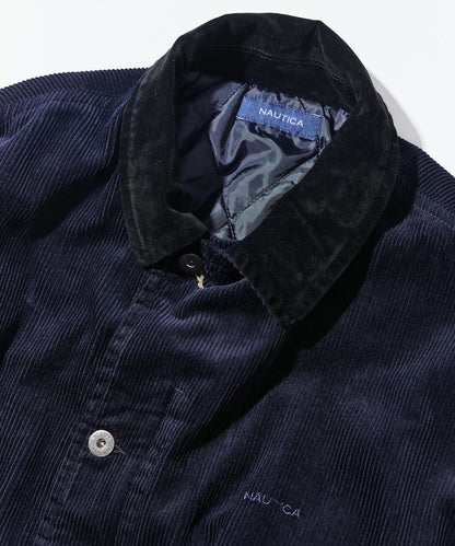 NAUTICA 復古短版燈芯絨鋪棉夾克