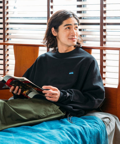 KAVU × FREAK'S STORE 聯名限定款 寬版抽繩圓領大學T