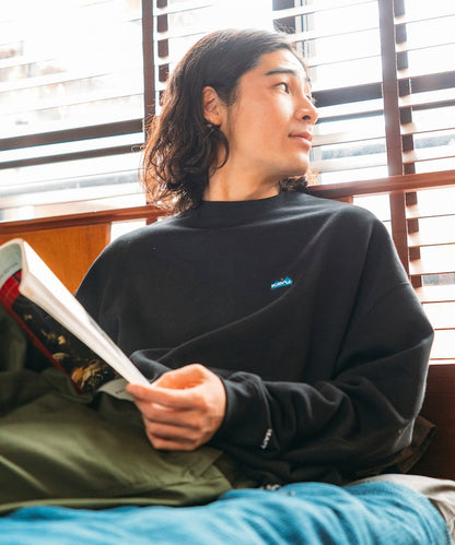 KAVU × FREAK'S STORE 聯名限定款 寬版抽繩圓領大學T
