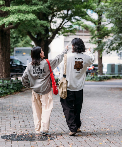 KAVU × FREAK'S STORE 聯名限定款 老虎刺繡圓領大學T