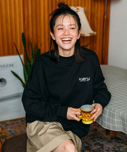 KAVU × FREAK'S STORE 聯名限定款 老虎刺繡圓領大學T