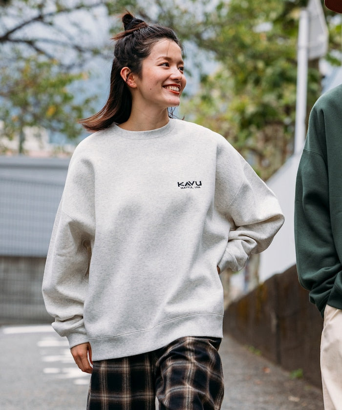 KAVU × FREAK'S STORE 聯名限定款 牛臉刺繡圓領大學T