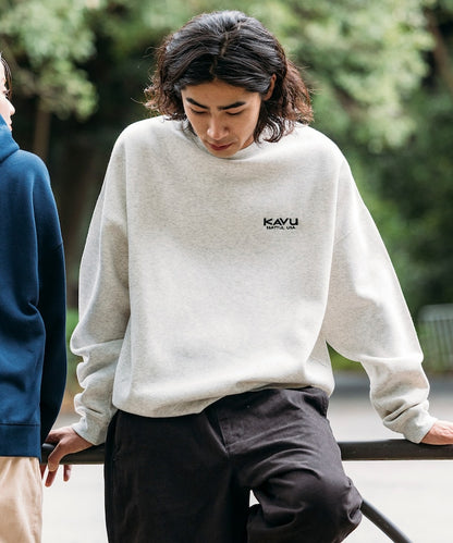 KAVU × FREAK'S STORE 聯名限定款 豬臉刺繡圓領大學T
