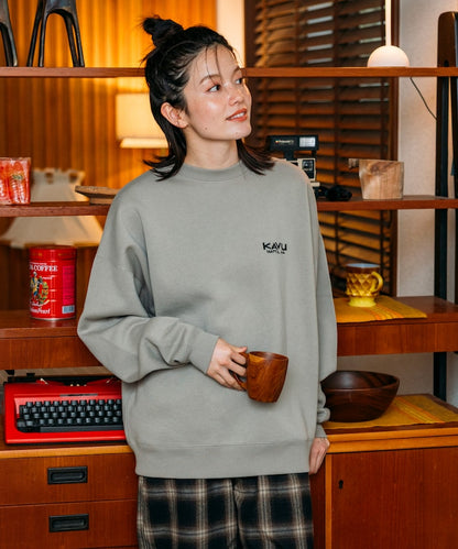 KAVU × FREAK'S STORE 聯名限定款 豬臉刺繡圓領大學T