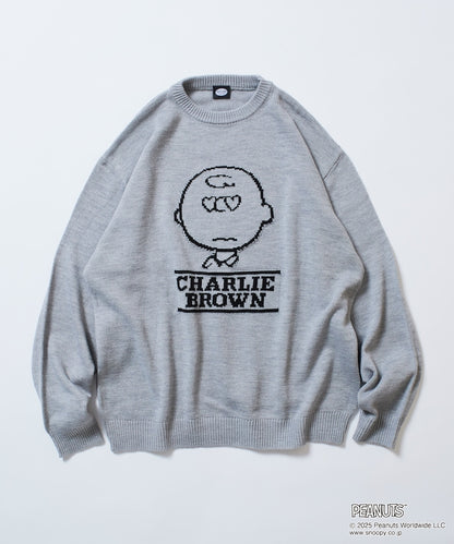 FREAK'S STORE x Peanuts Jacquard Crew Neck Knit / Charlie Brown 寬鬆圓領針織衫