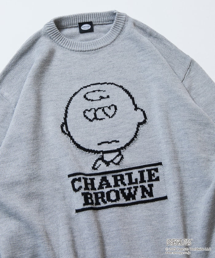 FREAK'S STORE x Peanuts Jacquard Crew Neck Knit / Charlie Brown 寬鬆圓領針織衫