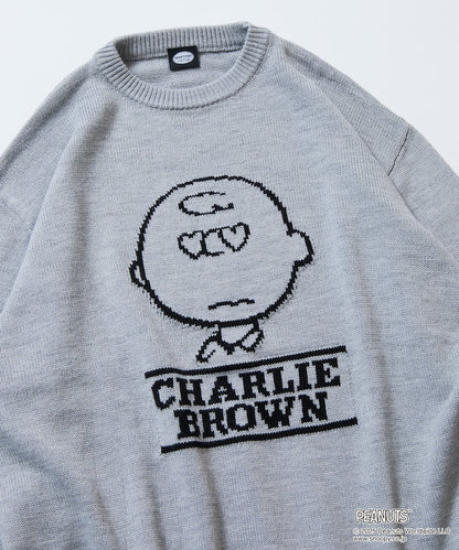 FREAK'S STORE x Peanuts Jacquard Crew Neck Knit / Charlie Brown 寬鬆圓領針織衫