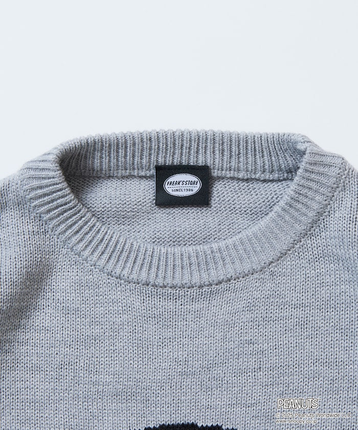 FREAK'S STORE x Peanuts Jacquard Crew Neck Knit / Charlie Brown 寬鬆圓領針織衫