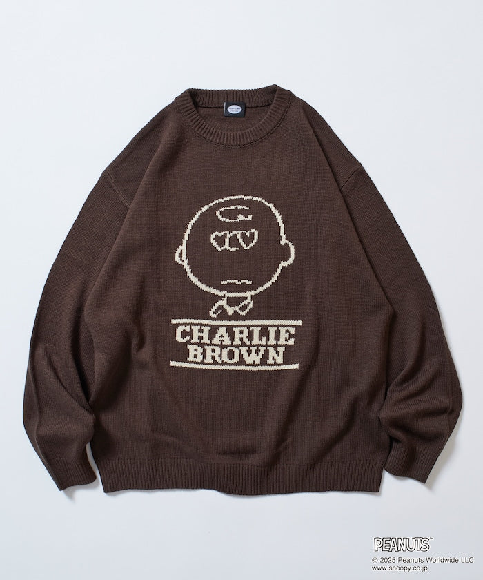 FREAK'S STORE x Peanuts Jacquard Crew Neck Knit / Charlie Brown 寬鬆圓領針織衫