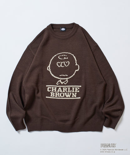 FREAK'S STORE x Peanuts Jacquard Crew Neck Knit / Charlie Brown 寬鬆圓領針織衫