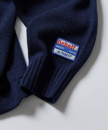 FREAK'S STORE Relaxed Fit Lettered Knit Cardigan 刺繡徽章字母針織開襟衫