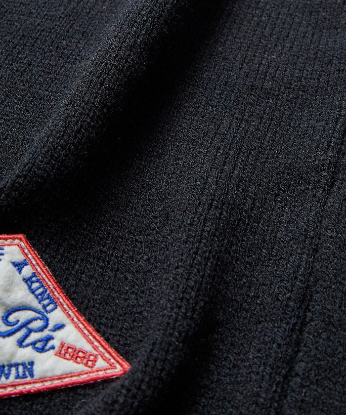 FREAK'S STORE Relaxed Fit Lettered Knit Cardigan 刺繡徽章字母針織開襟衫