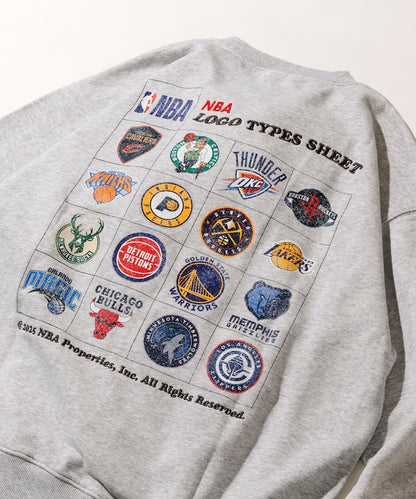 FREAK'S STORE NBA Exclusive Team Logo Sheet Back Print Sweatshirt 球隊標誌印花大學T