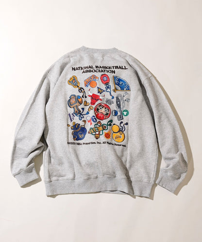 FREAK'S STORE NBA Exclusive Japanese Pattern Random Logo Back Print Sweatshirt 日本圖案球隊標誌大學T