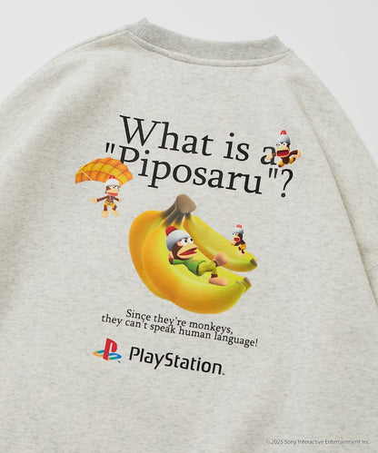 FREAK'S STORE X PlayStation Oversized Back Print Crew Neck Sweatshirt / Sarugetchu 限定聯名寬版大學T