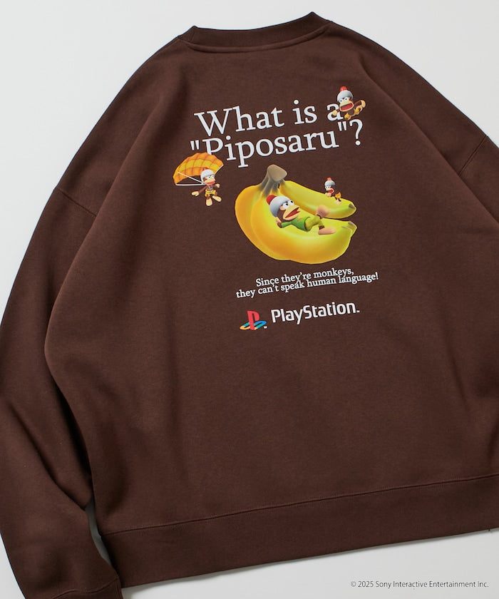 FREAK'S STORE X PlayStation Oversized Back Print Crew Neck Sweatshirt / Sarugetchu 限定聯名寬版大學T