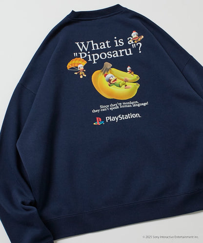 FREAK'S STORE X PlayStation Oversized Back Print Crew Neck Sweatshirt / Sarugetchu 限定聯名寬版大學T