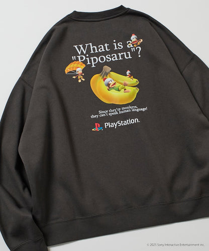 FREAK'S STORE X PlayStation Oversized Back Print Crew Neck Sweatshirt / Sarugetchu 限定聯名寬版大學T